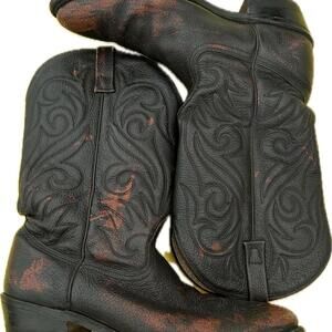Leather Boots Men 11 Cowboy Western